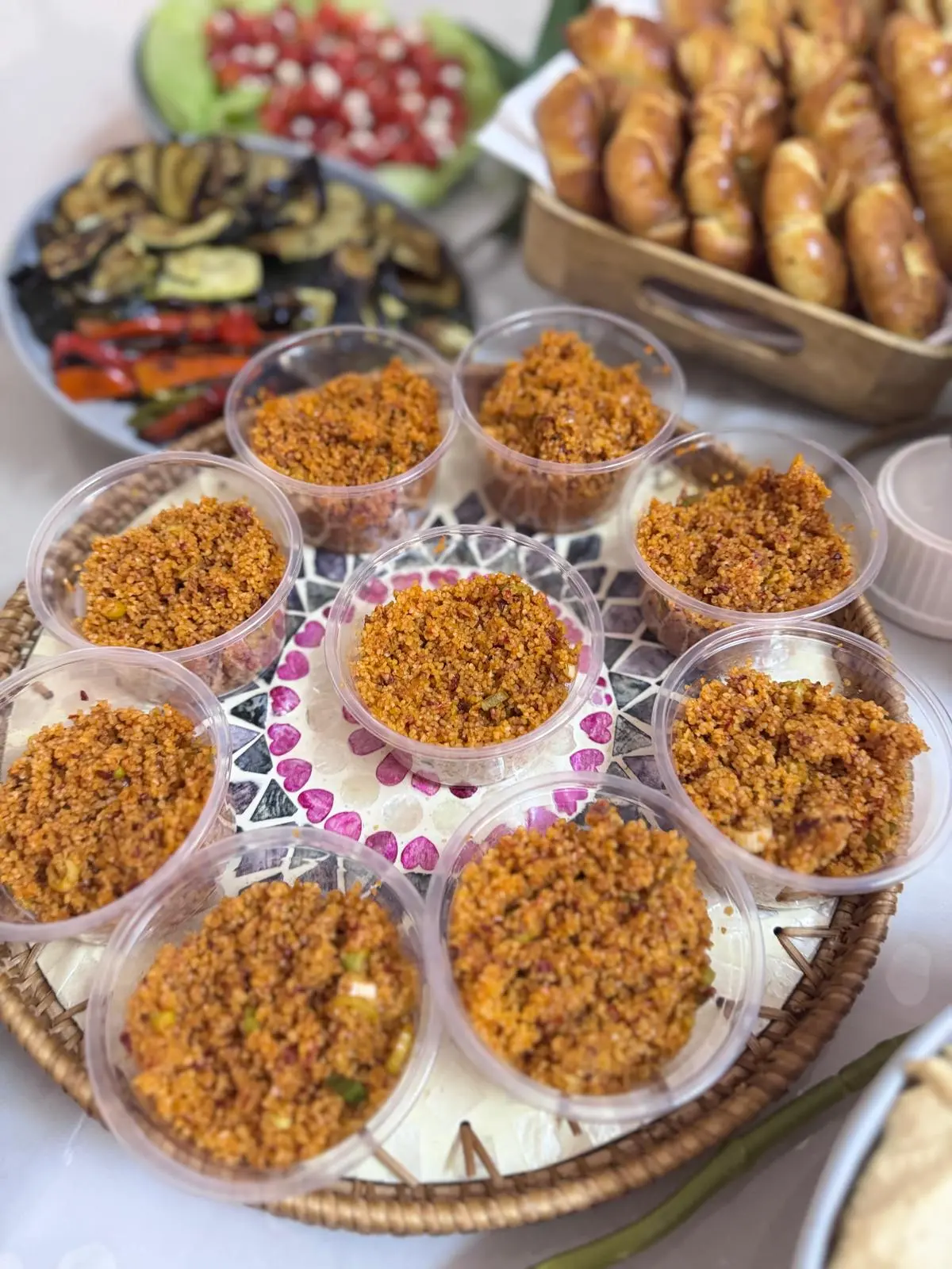 Kısır in Portionenschalen